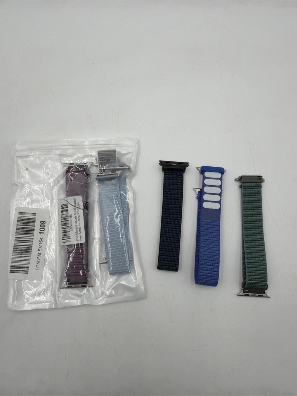 6 Pack Nylon Sport Loop Band Compatible with Apple Watch Band 38mm 40mm 41mm 42m